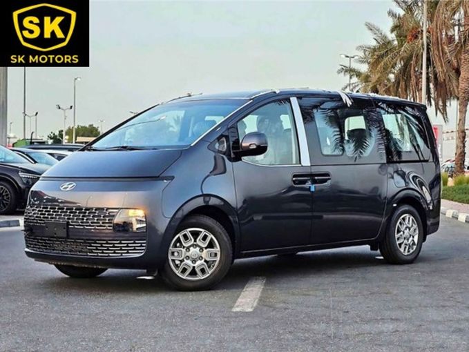 New Hyundai Staria, 3.5 l, 2025 in Dubai by SK Motors, Grey color. GCC Specs | AUTO.AE