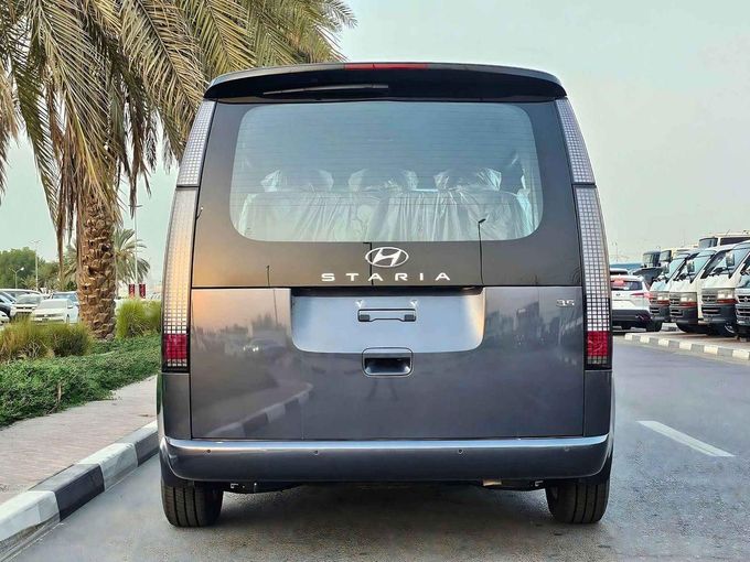 New Hyundai Staria, 3.5 l, 2025 in Dubai by SK Motors, Grey color. GCC Specs | AUTO.AE