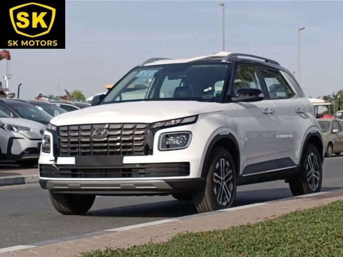 New Hyundai Venue I (Indian Market) Facelift, 998 l, 2023 in Dubai by SK Motors, White color. GCC Specs | AUTO.AE