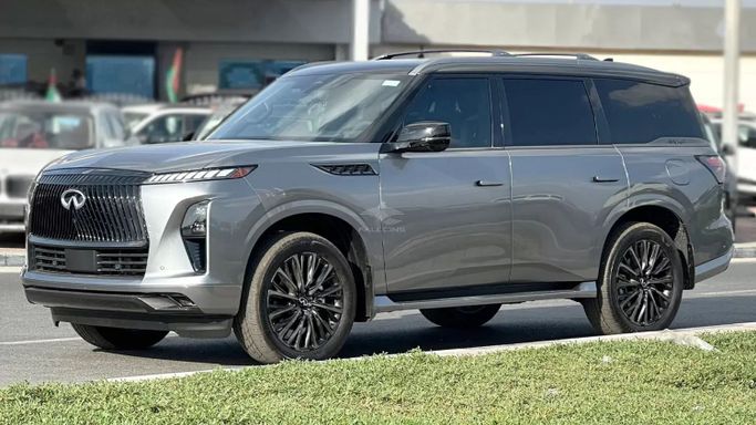 New Infiniti QX80 II, 3.5 l, 2025 in Dubai by Falcons GT Motors FZCO, Grey color. Other | AUTO.AE