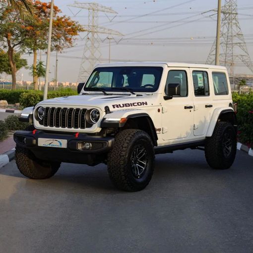 New Jeep Wrangler IV (JL) Facelift, 2.0 l, 2025 in Dubai by Auto Max Group, White color. GCC Specs | AUTO.AE