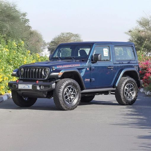 New Jeep Wrangler IV (JL) Facelift, 2.0 l, 2025 in Dubai by Auto Max Group, Light Blue color. GCC Specs | AUTO.AE