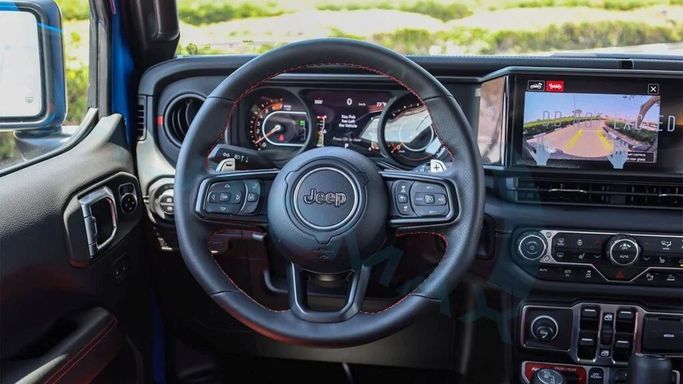 New Jeep Wrangler IV (JL) Facelift, 6.4 l, 2024 in Dubai by Auto Max Group, Light Blue color. GCC Specs | AUTO.AE
