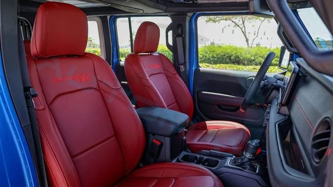 New Jeep Wrangler IV (JL) Facelift, 6.4 l, 2024 in Dubai by Auto Max Group, Light Blue color. GCC Specs | AUTO.AE