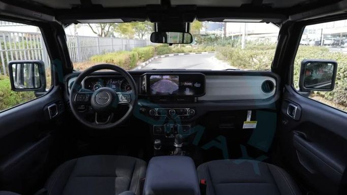 New Jeep Wrangler IV (JL) Facelift, 2.0 l, 2025 in Dubai by Auto Max Group, Black color. GCC Specs | AUTO.AE