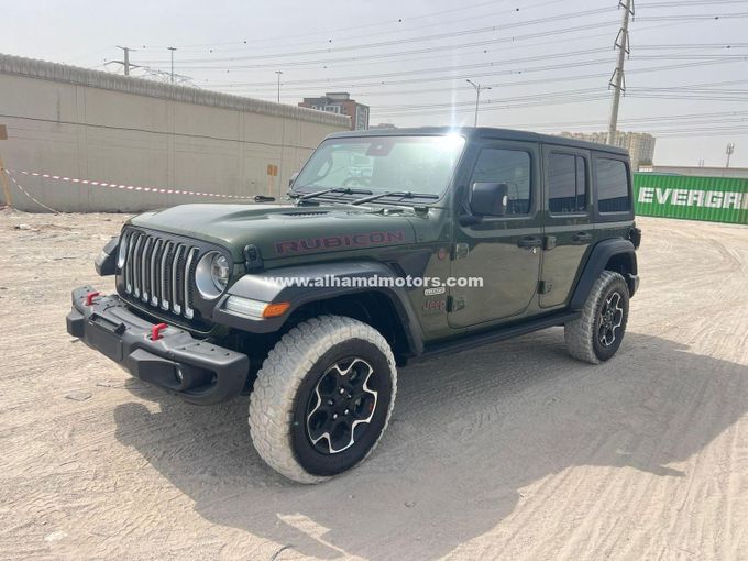 Подержанный Jeep Wrangler IV (JL), 3.6 л, 2020 в Дубае от Alhamd Motors Зеленый цвет. Other | AUTO.AE