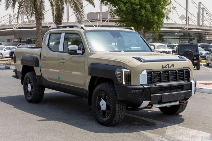 New Kia Tasman, 2.5 l, 2025 in Dubai by Laith Alobaidi Motors, Tan color. Chinese Specs | AUTO.AE