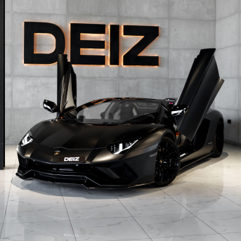 Lamborghini Aventador I Facelift, 2019 sport roadster for rent in Dubai by DEIZ, black color | AUTO.AE