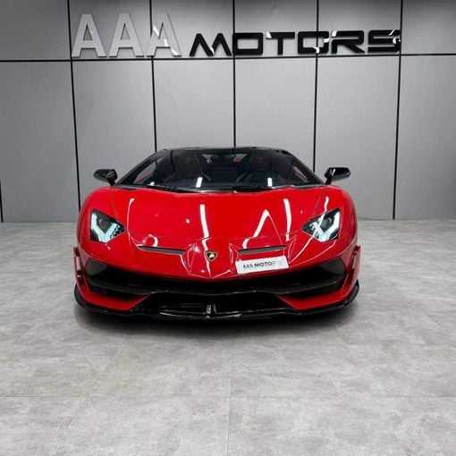 Подержанный Lamborghini Aventador SVJ I Рестайлинг, 6.5 л, 2021 в Дубае от AAA Motors Красный цвет. Европейская | AUTO.AE