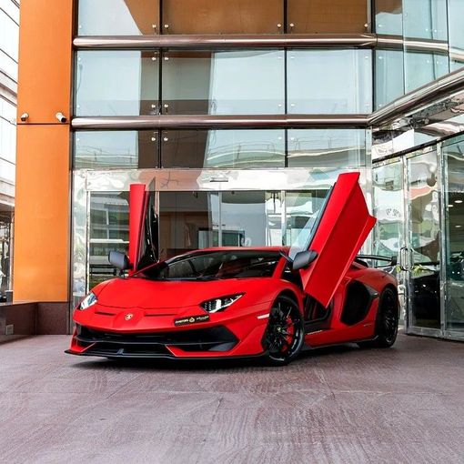 Подержанный Lamborghini Aventador SVJ I Рестайлинг, 6.5 л, 2020 в Дубае от Q Motors Красный цвет. Европейская | AUTO.AE