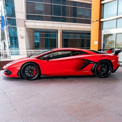 Подержанный Lamborghini Aventador SVJ I Рестайлинг, 6.5 л, 2020 в Дубае от Q Motors Красный цвет. Европейская | AUTO.AE