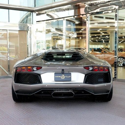 Used Lamborghini Aventador LP720-4 I, 6.5 l, 2014 in Dubai by Q Motors, Silver color. Japanese Specs | AUTO.AE
