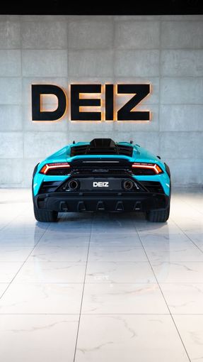 Lamborghini Huracán I, 2024 купе спорт класса в Дубае от DEIZ голубой цвет | AUTO.AE