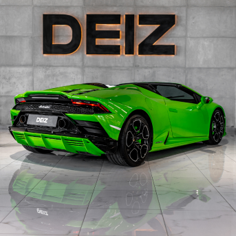 Lamborghini Huracán I, 2022 родстер спорт класса в Дубае от DEIZ зеленый цвет | AUTO.AE