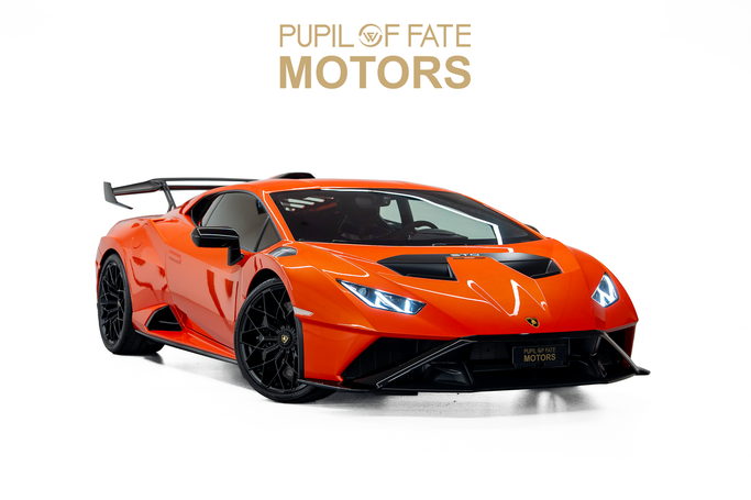 Used Lamborghini Huracán, 5.2 l, 2023 in Dubai by PUPIL OF FATE MOTORS, Orange color. GCC Specs | AUTO.AE