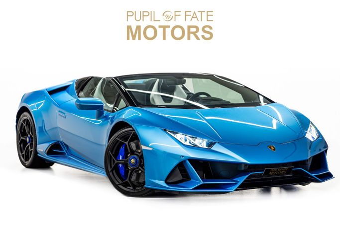 New Lamborghini Huracán I Facelift, 5.2 l, 2024 in Dubai by PUPIL OF FATE MOTORS, Light Blue color. European Specs | AUTO.AE