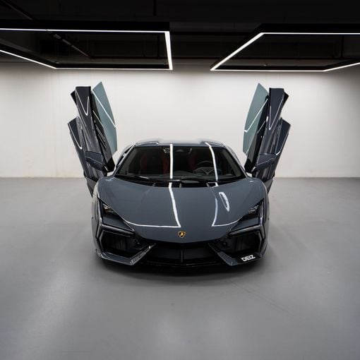 Lamborghini Revuelto, 2024 sport coupe for rent in Dubai by DEIZ, grey color | AUTO.AE