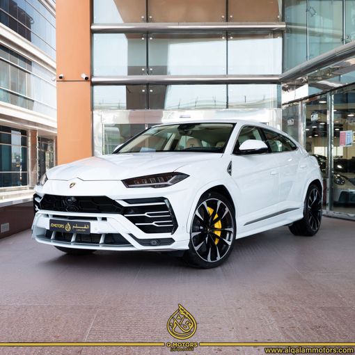 Used Lamborghini Urus I, 4.0 l, 2021 in Dubai by Q Motors, White color. Japanese Specs | AUTO.AE