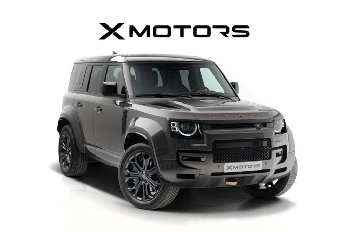 New Land Rover Defender II, 5.0 l, 2025 in Dubai by X MOTORS, Grey color. European Specs | AUTO.AE