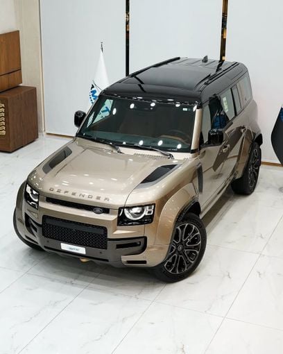 New Land Rover Defender 90 II, 3.0 l, 2025 in Dubai by 4 Matic Motors, Golden color. GCC Specs | AUTO.AE