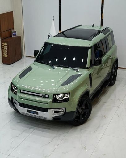 Used Land Rover Defender 90 II, 3.0 l, 2023 in Dubai by 4 Matic Motors, Green color. GCC Specs | AUTO.AE