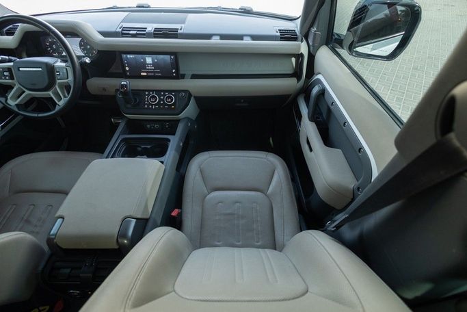 Used Land Rover Defender 110 II, 2.0 l, 2022 in Dubai by Linda Cars, White color. GCC Specs | AUTO.AE