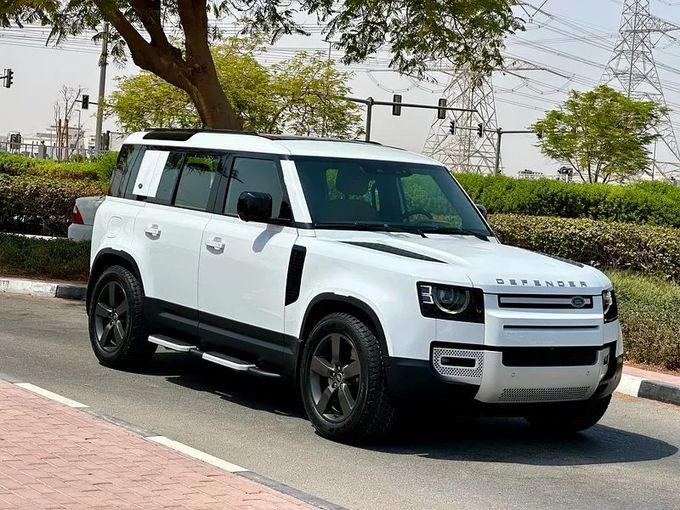 Used Land Rover Defender 110 II, 2.0 l, 2023 in Dubai by Formula Motors, White color. GCC Specs | AUTO.AE