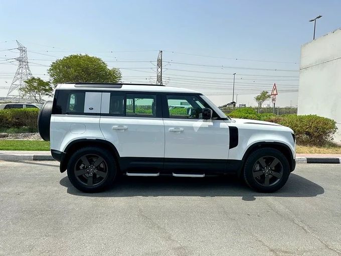 Used Land Rover Defender 110 II, 2.0 l, 2023 in Dubai by Formula Motors, White color. GCC Specs | AUTO.AE