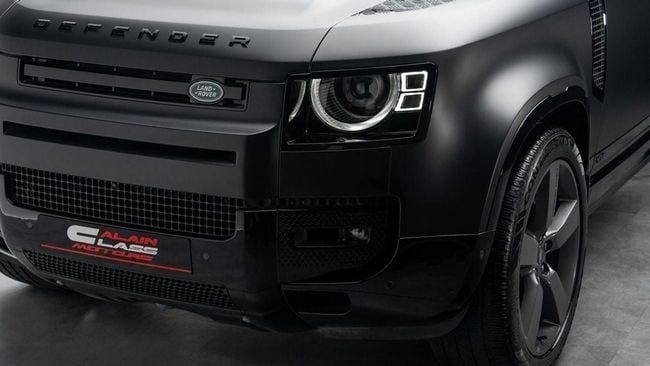 Used Land Rover Defender 110 II, 5.0 l, 2025 in Dubai by Al Ain Class Motors, Black color. GCC Specs | AUTO.AE