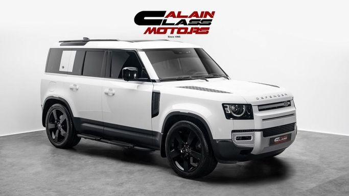 Used Land Rover Defender 110 II, 3.0 l, 2024 in Dubai by Al Ain Class Motors, White color. GCC Specs | AUTO.AE