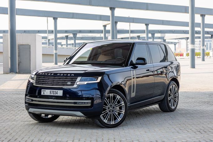 Land Rover Range Rover P530 MHEV V, 2023 внедорожник 5 дв. бизнес класса в Дубае от POF RENTAL синий цвет | AUTO.AE