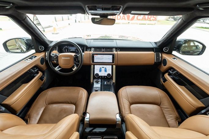 Used Land Rover Range Rover IV Facelift, 5.0 l, 2019 in Dubai by Linda Cars, Black color. European Specs | AUTO.AE