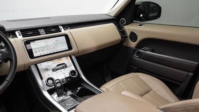 Used Land Rover Range Rover Sport II Facelift, 3.0 l, 2021 in Dubai by Al Ain Class Motors, Black color. GCC Specs | AUTO.AE