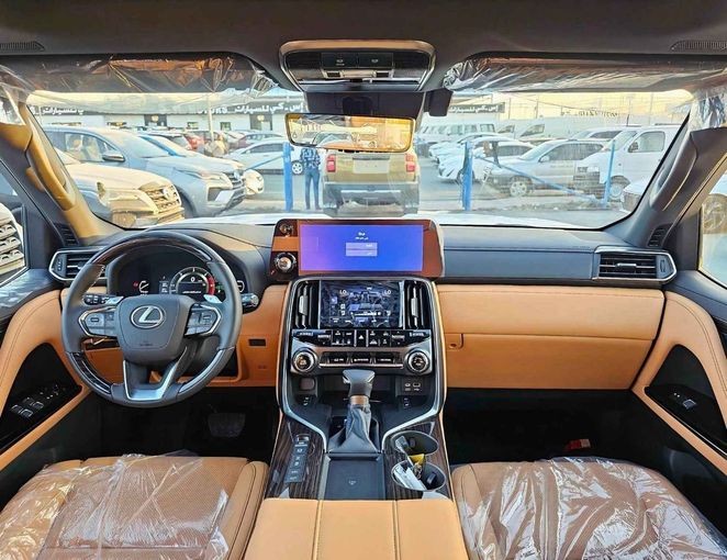 New Lexus LX 500d IV, 3.3 l, 2024 in Dubai by SK Motors, White color. GCC Specs | AUTO.AE