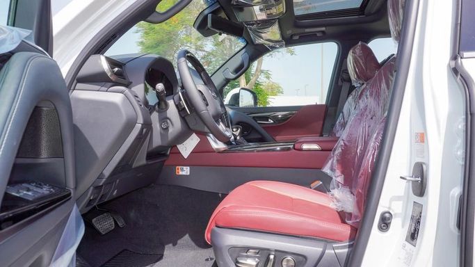 New Lexus LX 600 IV, 3.4 l, 2025 in Dubai by Najem Motors, White color. GCC Specs | AUTO.AE