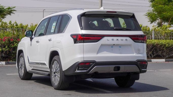 New Lexus LX 600 IV, 3.4 l, 2025 in Dubai by Najem Motors, White color. GCC Specs | AUTO.AE