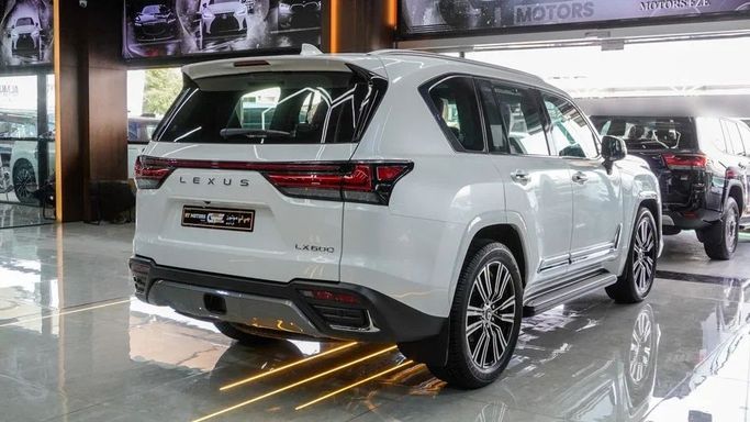 New Lexus LX 600 IV, 3.4 l, 2025 in Dubai by Najem Motors, White color. GCC Specs | AUTO.AE
