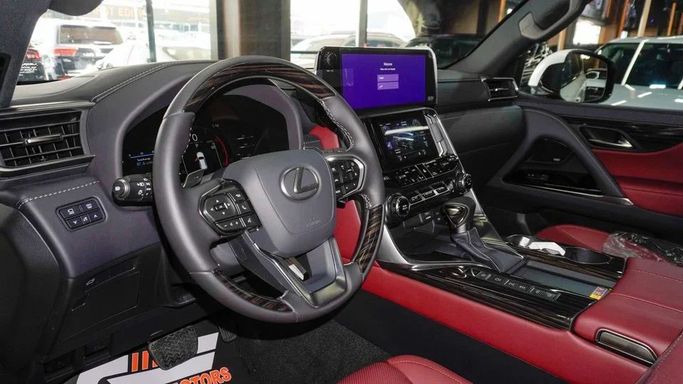 New Lexus LX 600 IV, 3.4 l, 2025 in Dubai by Najem Motors, White color. GCC Specs | AUTO.AE