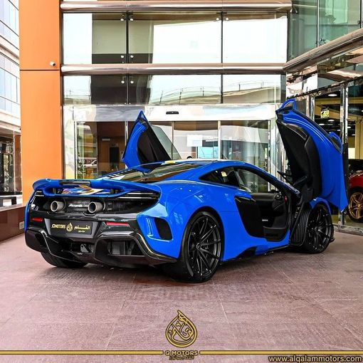Used McLaren 675LT, 3.8 l, 2016 in Dubai by Q Motors, Blue color. GCC Specs | AUTO.AE
