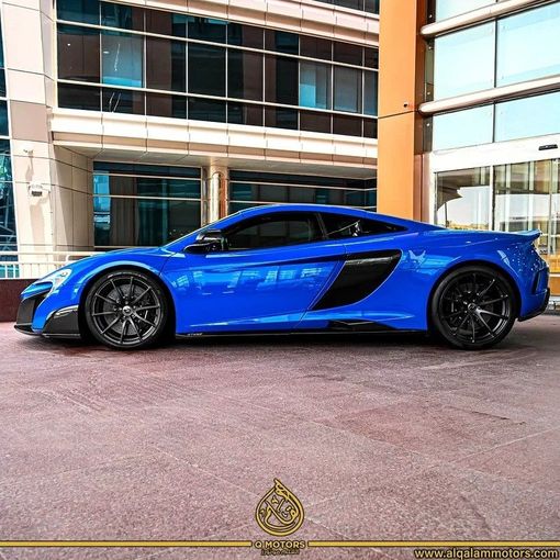 Used McLaren 675LT, 3.8 l, 2016 in Dubai by Q Motors, Blue color. GCC Specs | AUTO.AE