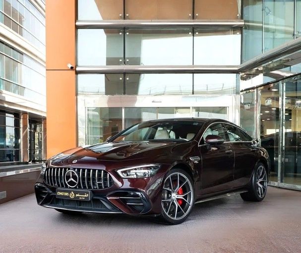 Used Mercedes-Benz AMG GT 53 I Facelift, 3.0 l, 2022 in Dubai by Q Motors, Maroon color. GCC Specs | AUTO.AE