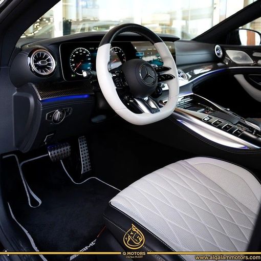 Used Mercedes-Benz AMG GT 53 I Facelift, 3.0 l, 2022 in Dubai by Q Motors, Maroon color. GCC Specs | AUTO.AE