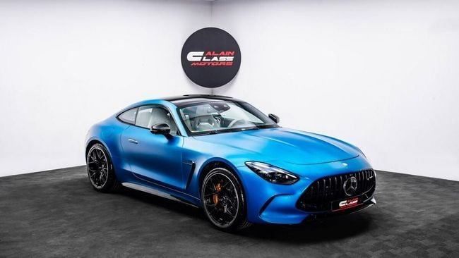 Подержанный Mercedes-Benz AMG GT 63 II, 4.0 л, 2024 в Дубае от Al Ain Class Motors Синий цвет. Европейская | AUTO.AE