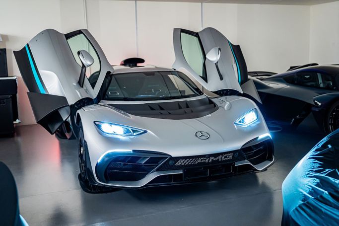 New Mercedes-Benz AMG ONE, 1.6 l, 2023 in Dubai, Silver color. European Specs | AUTO.AE