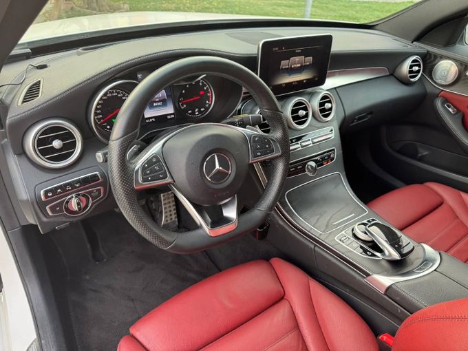 Used Mercedes-Benz C-Class AMG 43 AMG IV (W205), 3.0 l, 2016 in Dubai by Saeed Auto, White color. Japanese Specs | AUTO.AE