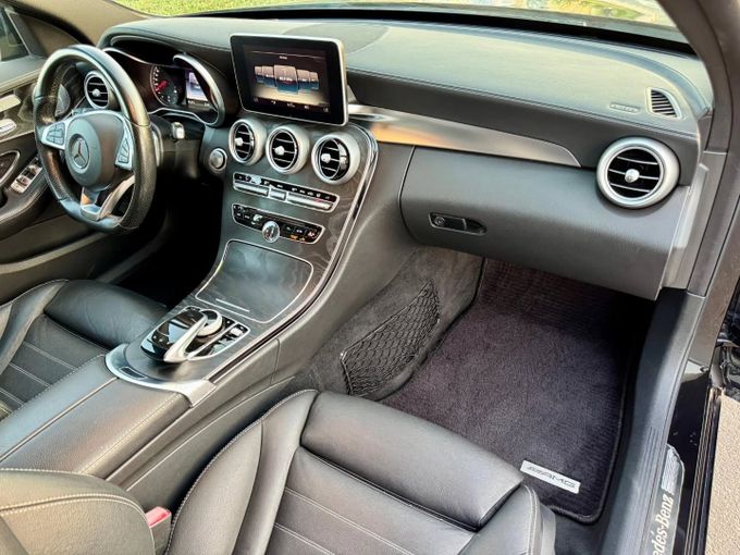 Used Mercedes-Benz C-Class AMG 43 AMG IV (W205), 3.0 l, 2016 in Dubai by Saeed Auto, Black color. Japanese Specs | AUTO.AE