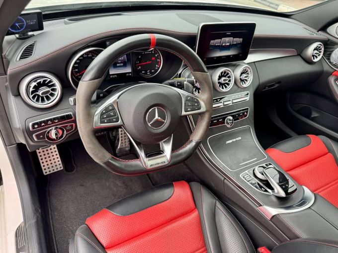 Used Mercedes-Benz C-Class AMG 63 AMG S IV (W205), 4.0 l, 2016 in Dubai by Saeed Auto, White color. Japanese Specs | AUTO.AE