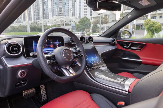 Mercedes-Benz C-Class 300 V (W206), 2023 قياسي سيدان للتأجير في في دبي من Macan Luxury Motors، اللون رمادي | AUTO.AE