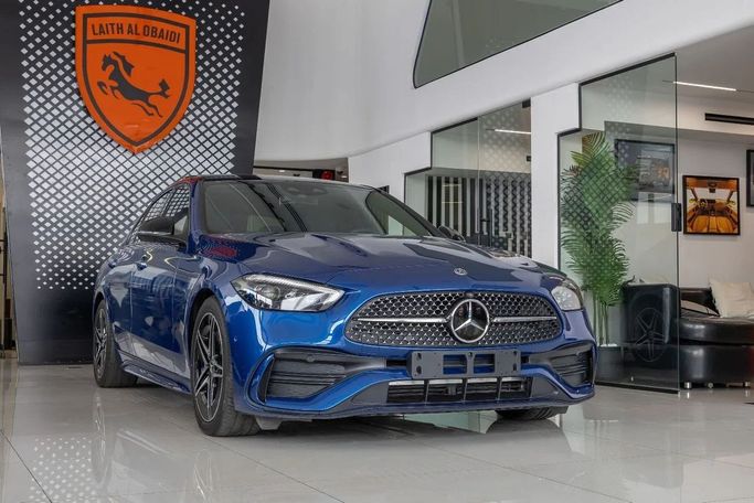 Used Mercedes-Benz C-Class 300 V (W206), 2.0 l, 2022 in Dubai by Laith Alobaidi Motors, Blue color. European Specs | AUTO.AE