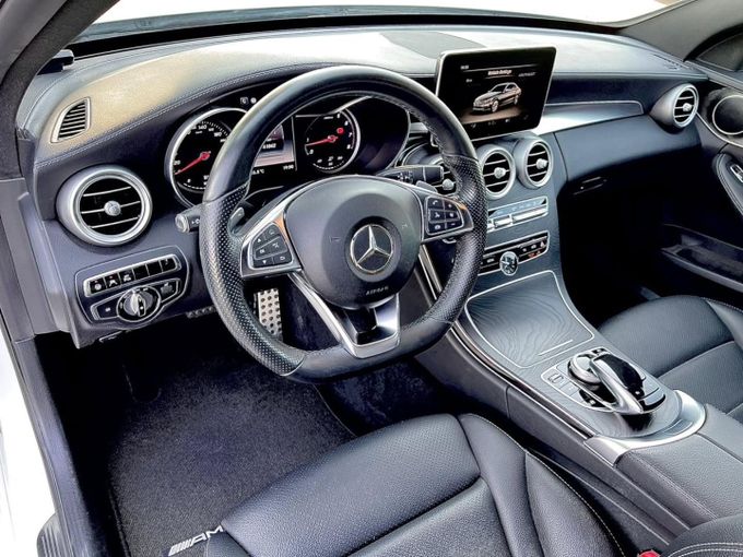 Used Mercedes-Benz C-Class 200 IV (W205), 2.0 l, 2016 in Dubai by Saeed Auto, White color. Japanese Specs | AUTO.AE
